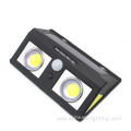 Solar Outdoor 3 Sides Motion Sensor Wall Light